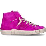 Pinke Skater Philippe Model High Top Sneaker & Sneaker Boots mit Schnürsenkel aus Leder für Damen Größe 42 