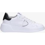 Weiße Philippe Model Low Sneaker aus Kalbsleder für Damen Größe 40 mit Absatzhöhe 3cm bis 5cm 