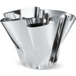 Reduzierte Silberne 30 cm Runde Vasen & Blumenvasen 30 cm aus Edelstahl 