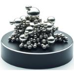 Silberne Moderne Philippi Runde Magnet Bilderrahmen glänzend aus Kunststoff 