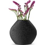 Reduzierte Schwarze 34 cm Vasen & Blumenvasen 34 cm Strukturierte aus Aluminium 
