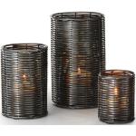 Schwarze Moderne 20 cm Philippi Kerzenständer Sets aus Metall 3-teilig 