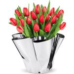 Silberne Philippi Vasen & Blumenvasen glänzend aus Edelstahl 