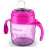 Pinke BPA-freie PHILIPS Avent Babyflaschen 200ml aus Silikon 