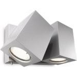 Silberne PHILIPS Ecomoods Außenwandleuchten & Außenwandlampen GU10 