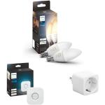 Weiße PHILIPS hue Leuchtmittel smart home E14 Energieklasse mit Energieklasse G 2-teilig 