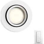Weiße PHILIPS hue Runde Dimmbare LED Einbauleuchten aus Kunststoff smart home GU10 