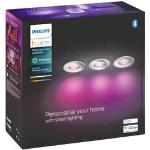 Silberne PHILIPS hue LED Einbauleuchten aus Chrom smart home 