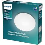 Philips Suede LED Deckenleuchte, 12 Watt, 4000 Kelvin, kühlweißes Tageslicht, weiß