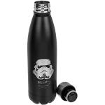 PhiLuMo Stormtrooper Edelstahl Trinkflasche - isoliert - für kalte & warme Getränke - schwarz - 500 ml