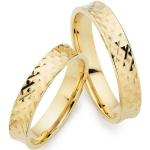 Reduzierte Goldene Goldringe aus Gold 9 Karat mit Diamant Größe 57 zur Hochzeit 