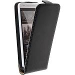 Schwarze PhoneNatic HTC One Mini Cases Art: Flip Cases mit Bildern aus Kunstleder mit Schutzfolie mini 