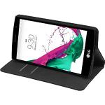 Schwarze PhoneNatic LG G4s Cases Art: Flip Cases mit Bildern aus Kunstleder mit Schutzfolie 