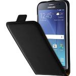 Schwarze PhoneNatic Samsung Galaxy J2 Cases 2015 Art: Flip Cases mit Bildern aus Kunstleder 