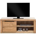 Hellbraune Moderne Homedreams TV Schränke & Fernsehschränke aus Massivholz Breite 100-150cm, Höhe 50-100cm, Tiefe 50-100cm 