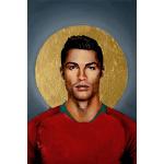 Grüne Cristiano Ronaldo Nachhaltige Keilrahmenbilder 