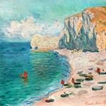 Grüne Impressionistische Claude Monet Nachhaltige Quadratische Poster 40x40 