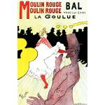 Grüne Jugendstil Moulin Rouge Nachhaltige Poster 20x30 