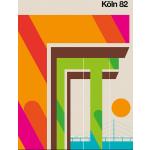 Grüne Nachhaltige Poster mit Köln-Motiv 40x60 