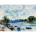 Grüne Impressionistische Pierre-Auguste Renoir Nachhaltige Landschaftsbilder 