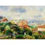 Photocircle Poster / Leinwandbild - Pierre-Auguste Renoir: Vue de Montmartre