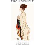 Braune Egon Schiele Kunstdrucke aus Aluminium 80x120 