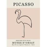 Rosa Picasso Kunstdrucke aus Aluminium 
