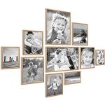 Goldene Moderne Photolini Fotowände & Bilderrahmen Sets matt aus Acrylglas 10x15 10-teilig 