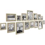 Silberne Antike Photolini Fotowände & Bilderrahmen Sets DIN A4 10x15 
