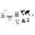 Weiße Moderne Photolini Fotowände & Bilderrahmen Sets DIN A4 aus Acrylglas bruchsicher 30x40 