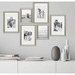 Silberne Barocke Photolini Fotowände & Bilderrahmen Sets aus Kunststoff 15x20 6-teilig 