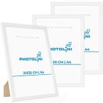 Reduzierte Weiße Moderne Photolini Fotowände & Bilderrahmen Sets DIN A4 aus Acrylglas bruchsicher 21x30 3-teilig 