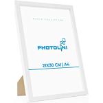 Weiße Moderne Photolini Posterrahmen DIN A4 aus Acrylglas bruchsicher 21x30 