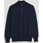 Marineblaue Piacenza Kaschmir-Pullover aus Wolle für Herren 