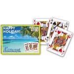 Piatnik 237133 Happy Holiday, Poker-Doppelspiel Spielkarten