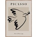 Beige Moderne Picasso Kunstdrucke matt 