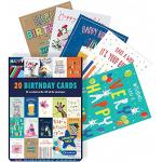 Reduzierte Bunte Geburtstagskarten aus Papier 20-teilig 