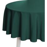 Grüne Runde Runde Tischdecken 170 cm aus Baumwollmischung 