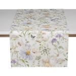 Lavendelfarbene Blumenmuster Pichler Rechteckige Tischläufer aus Textil maschinenwaschbar 