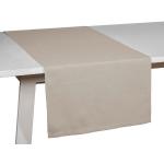 Sandfarbene Unifarbene Pichler Rechteckige Tischläufer aus Textil 