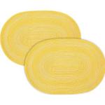 Pichler Tischset Samba im 2er-Pack gelb oval: 33x48 cm