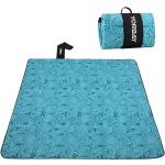 Blaue Yorbay Picknickdecken & Gartendecken aus Fleece mit Tragegriffen 200x200 