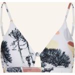 Reduzierte Hellorange Picture Bikini-Tops mit Cutwork aus Polyamid gepolstert für Damen Größe XS 