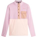 Reduzierte Pinke Color Blocking Picture Damenhoodies & Damenkapuzenpullover aus Fleece Größe M 