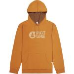Orange Streetwear Bio Herrensweatshirts aus Kork mit Kapuze Größe L 