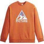 Orange Bio Herrensweatshirts mit Alpen-Motiv Größe XXL für den für den Herbst 