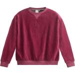 Rote Vintage Bio Damensweatshirts Größe S für den für den Herbst 