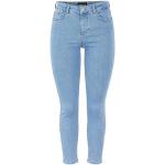 Reduzierte Hellblaue Unifarbene Pieces 7/8 Jeans & Ankle-Jeans aus Baumwolle trocknergeeignet für Damen Größe XS Weite 27, Länge 28 1-teilig 
