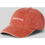 Hellrote Pieces Snapback-Caps aus Baumwolle für Damen Einheitsgröße 