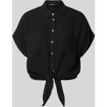 Schwarze Pieces Blusenshirts & Schlusen aus Viskose für Damen Größe L 